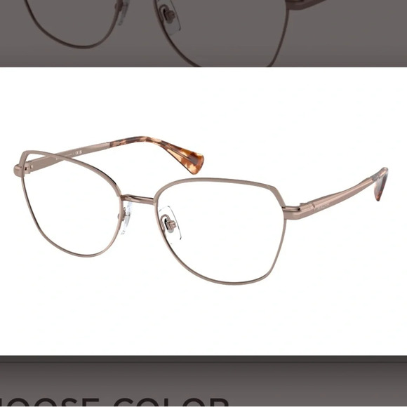Ralph Lauren RA6058 Eyeglasses Frames RXable 6058 Shiny Rose Gold NWt